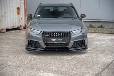 Maxton Racing Durability Front Splitter + Flaps Audi Rs3 8v Sportback