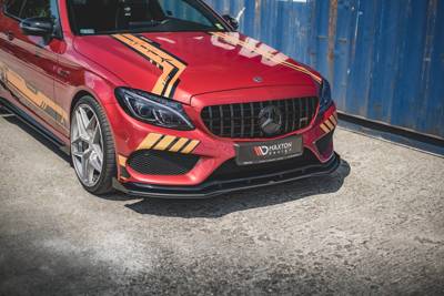 Maxton Racing Durability Front Splitter + Flaps Mercedes - Amg C43 Coupe C205