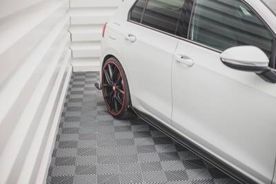 Maxton Racing Durability Side Skirts Diffusers + Flaps Volkswagen Golf 8 Gti / Gti Clubsport / R-Line