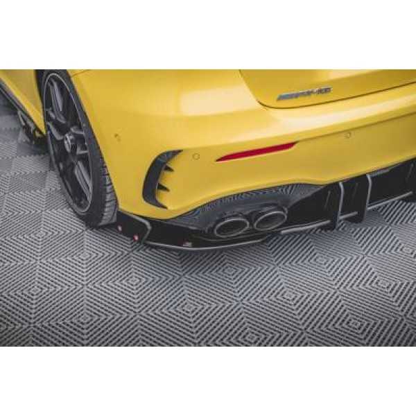 Maxton Rear Side Splitters V.2 + Flaps Mercedes-Amg A 45 S Aero Pack W177 - Image 2