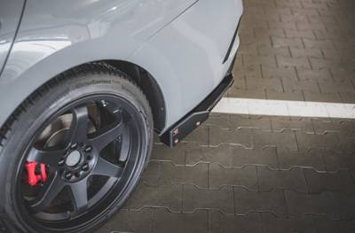 Maxton Rear Side Splitters V.2 + Flaps Skoda Octavia Rs Mk4