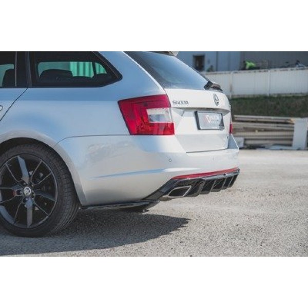 Maxton Rear Side Splitters V.2 Skoda Octavia Rs Mk3/Mk3 Fl Hatchback/Kombi