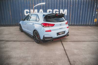 Maxton Rear Side Splitters V.6 + Flaps Hyundai I30 N Mk3 Hatchback