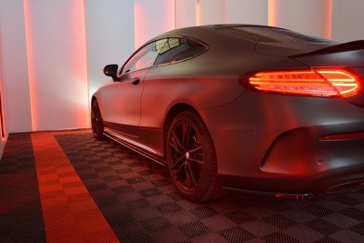 Maxton Side Skirts Diffusers Mercedes- Benz C-Class W205 Coupe Amg-Line