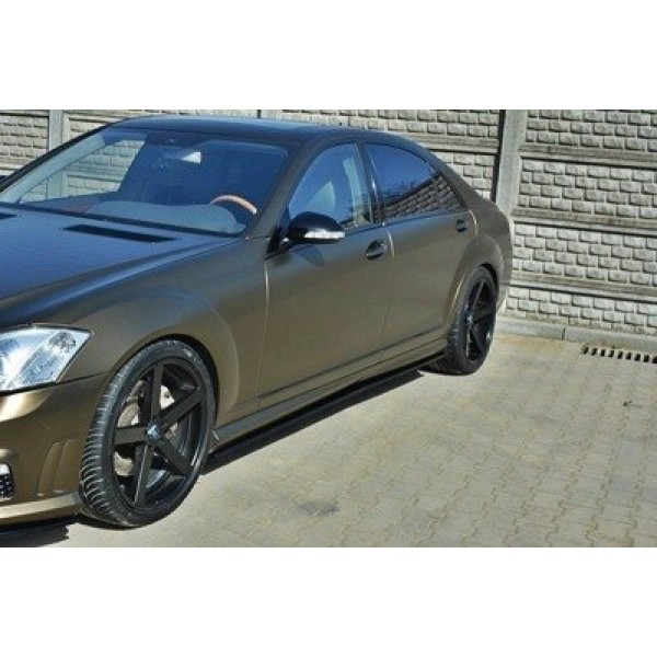 Maxton Side Skirts Diffusers Mercedes S-Class W221 Amg Lwb - Image 2