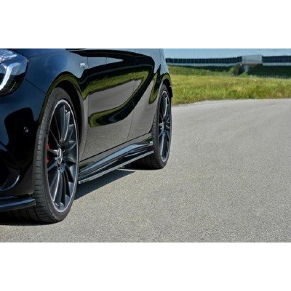 Maxton Side Skirts Diffusers Mercedes A W176/ Cla 117 Amg/ Cla 117 Amg Line Facelift - Image 2