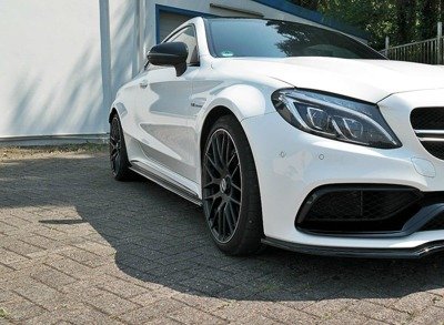 Maxton Side Skirts Diffusers Mercedes C-Class C205 63amg Coupe