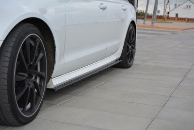 Maxton Side Skirts Diffusers Audi S6 / A6 S-Line C7 Fl