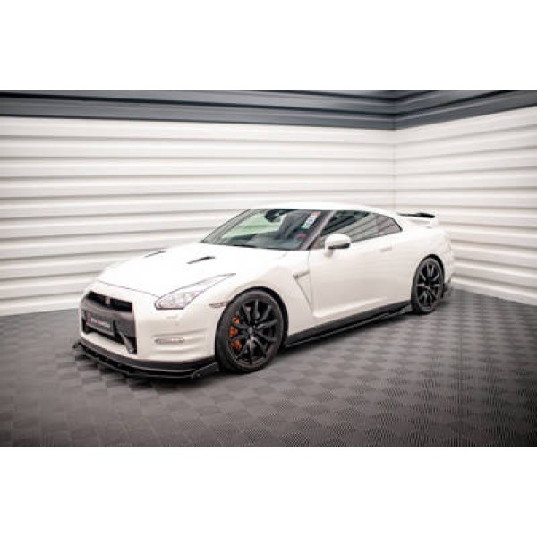 Maxton Side Skirts Diffusers + Flaps Nissan Gtr R35 Facelift - Image 3