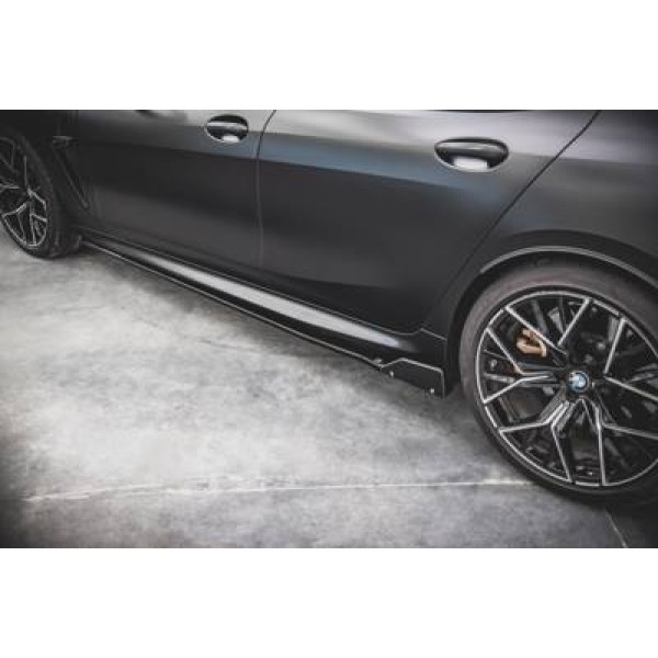 Maxton Side Skirts Diffusers V.1 + Flaps Bmw M8 Gran Coupe F93 / 8 Gran Coupe M-Pack G16 - Image 2