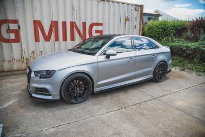 Maxton Side Skirts Diffusers V.2 Audi S3 / A3 S-Line Sedan 8v Facelift