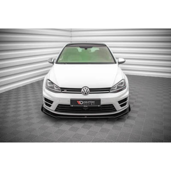 Maxton Street Pro Front Splitter V.1 + Flaps Volkswagen Golf R Mk7 - Image 2