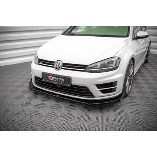 Maxton Street Pro Front Splitter V.1 + Flaps Volkswagen Golf R Mk7 - Image 3