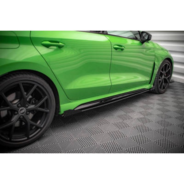 Maxton Street Pro Side Skirts Diffusers + Flaps Audi Rs3 Sedan 8y - Image 2