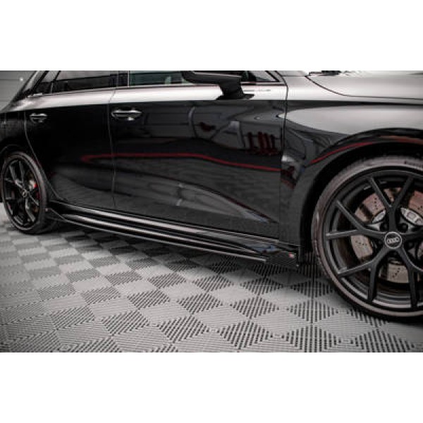 Maxton Street Pro Side Skirts Diffusers + Flaps Audi Rs3 Sportback 8y - Image 3