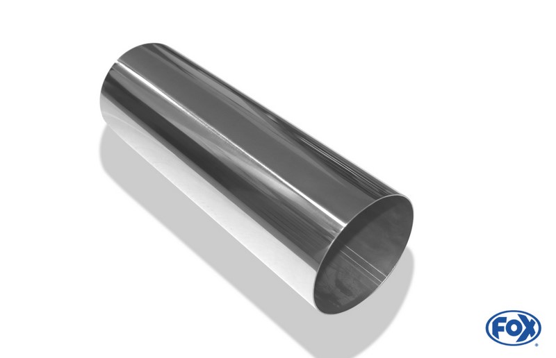 Fox Exhaust tail pipe for welding type 10 Ø 100 mm / lenght: 300 mm  - round / sharp-edged / straight / without absorber