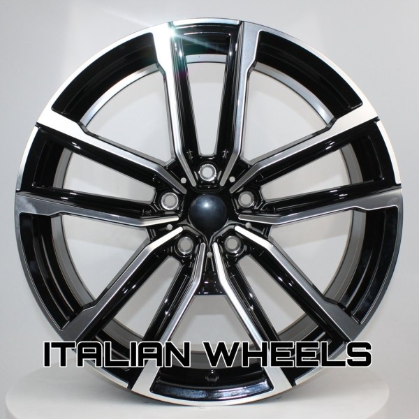 Llanta Italian Wheels STYLE BMW BARSIK NEGRO PULIDO 9.5x20" 5x120 ET40 CB72.6