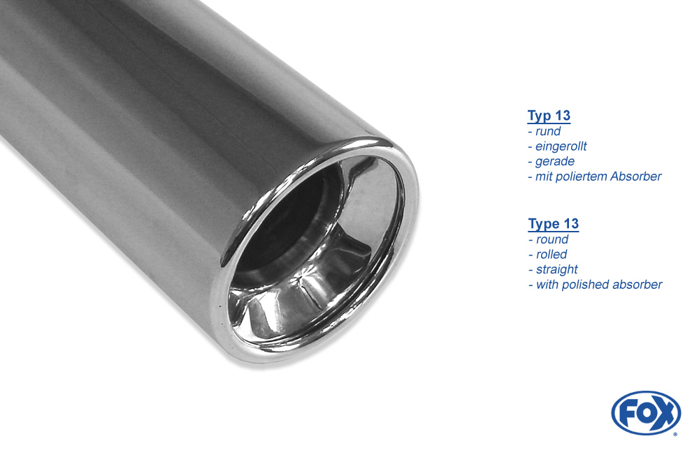 Fox Exhaust Alfa Romeo 166 final silencer - 1x90 type 13