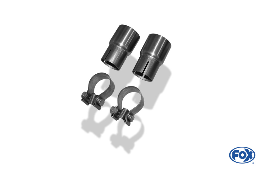 Fox Exhaust Audi S5 quattro type B8 3,0l adapter 2x55mm with clamps