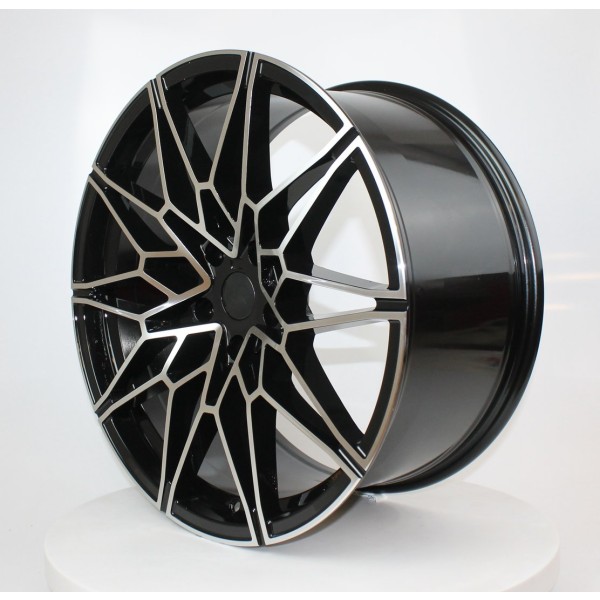 Llanta Italian Wheels STYLE BMW BOGUE 1 NEGRA PULIDA 8.5x20" 5x120 ET35 CB72.6 - Image 2