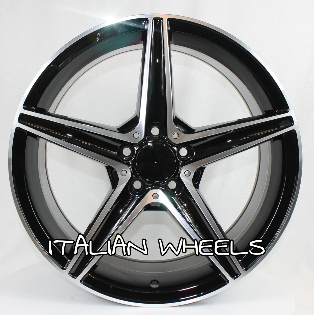 Llanta Italian Wheels STYLE MERCEDES MIRO rear NEGRA PULIDA 9.0x19" 5x112 ET45 CB66.6
