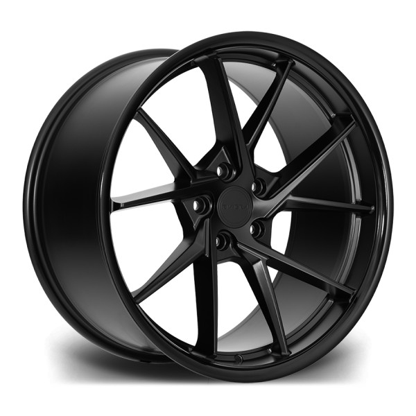Llanta Riviera Wheels RF1 Matt Black Gloss Black Lip 8.5x19" 5x112 ET45 CB73.1
