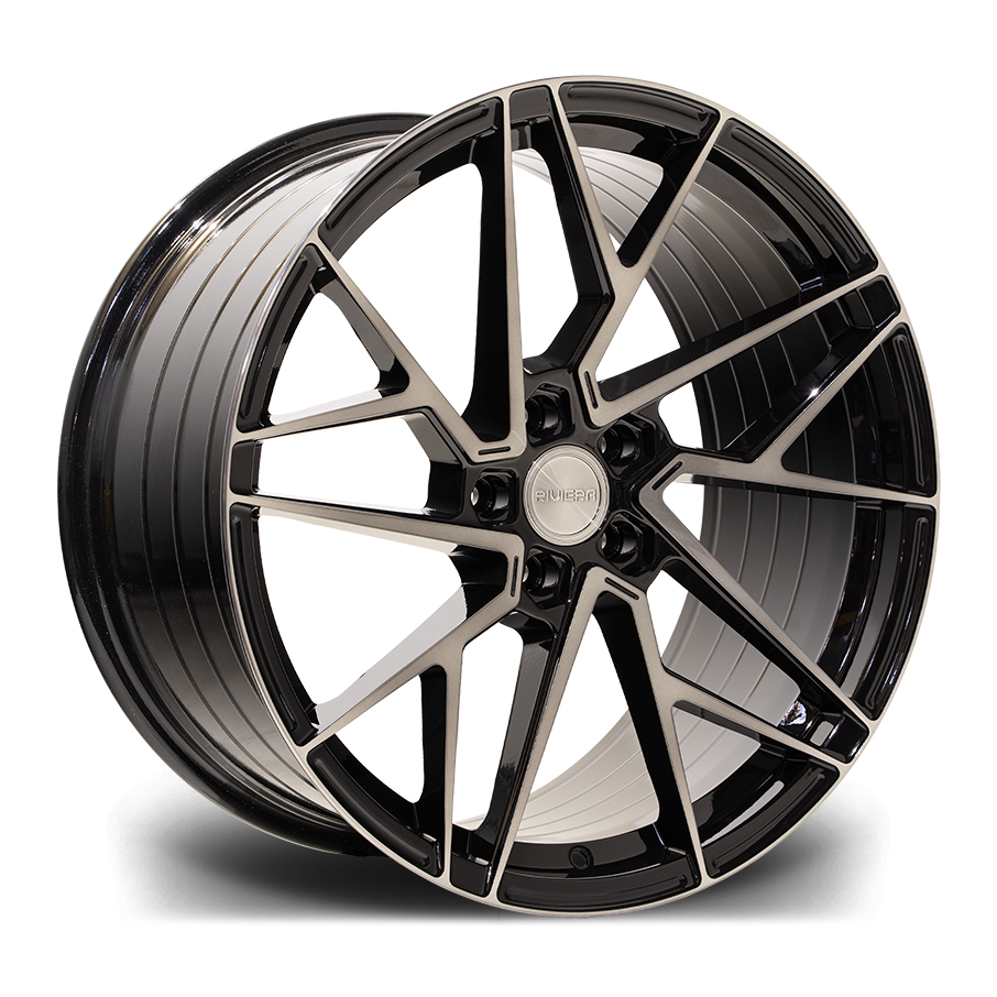 Llanta Riviera Wheels RF106 Black Polished Dark Tint 8.5x20" 5x112 ET35 CB72.6