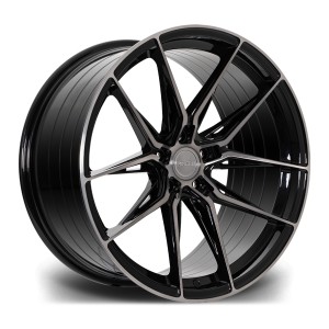 Llanta Riviera Wheels RF107 Black Polished Dark Tint 8.5x20" 5x112 ET35 CB72.6