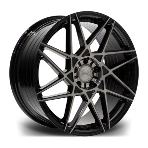 Llanta Riviera Wheels RF2 Black Polished Dark Tint 8.5x19" 5x112 ET42 CB70.2