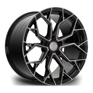 Llanta Riviera Wheels RF5 Black Polished Dark Tint 10.5x22" BLANK ET20-45 CB74.1