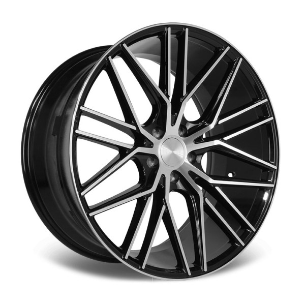 Llanta Riviera Wheels RV130 Black Polished 9.0x22" 5x120 ET35 CB72.6