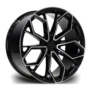 Llanta Riviera Wheels RV133 Black Polished 9.5x22" 5x112 ET25 CB66.6