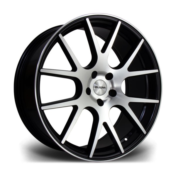Llanta Riviera Wheels RV185 Matt Black Polished 9.5x20" 5x112 ET38 CB74.1