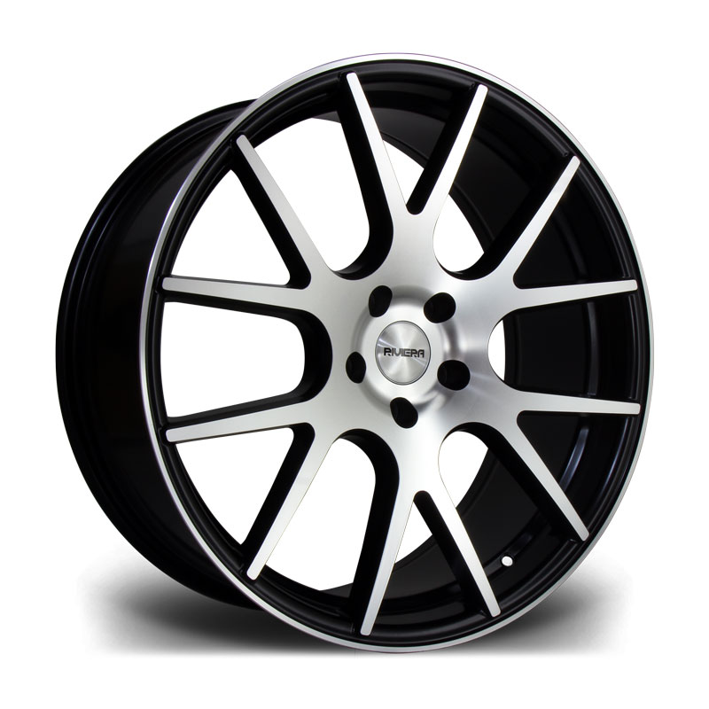 Llanta Riviera Wheels RV185 Matt Black Polished 8.5x20" 5x112 ET35 CB74.1
