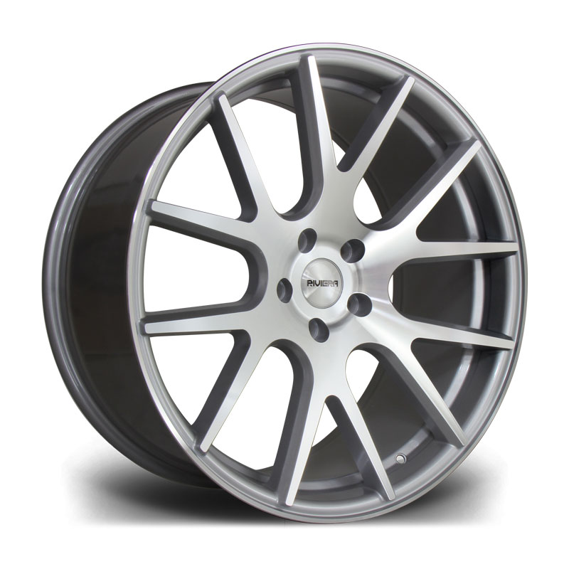 Llanta Riviera Wheels RV185 Machined Silver 9.5x20" 5x112 ET38 CB74.1