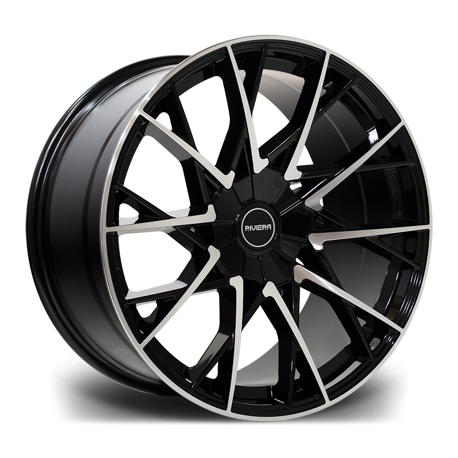 Llanta Riviera Wheels RV197 Black Polished 8.0x18" 5x120 ET35 CB72.6