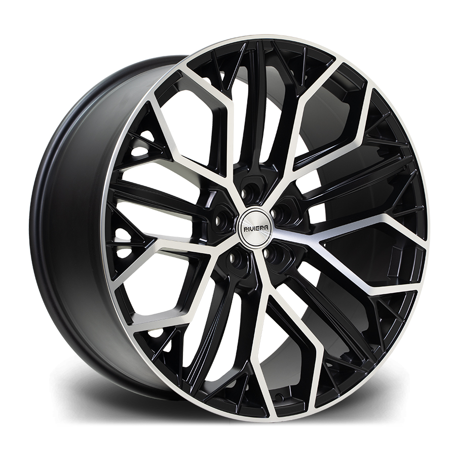 Llanta Riviera Wheels RV198 Matt Black Polished 10.0x22" 5x112 ET20 CB66.6