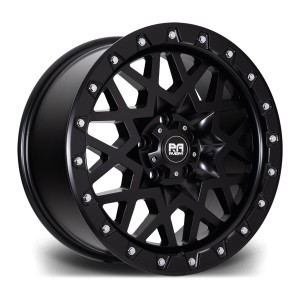 Llanta Riviera Wheels RXS1 Satin Black Chrome Rivets 8.5x18" 5x120 ET35 CB65.1