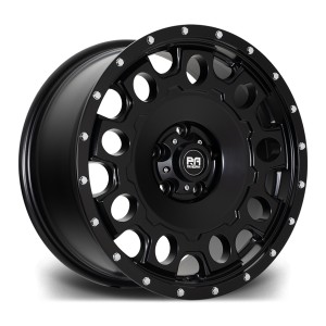 Llanta Riviera Wheels RXS2 Satin Black Chrome Rivets 8.5x18" 5x120 ET35 CB65.1