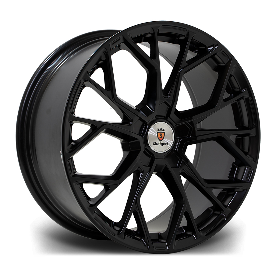 Llanta Stuttgart Wheels SF12 Matt Black 8.5x18" BLANK ET42 CB72.6