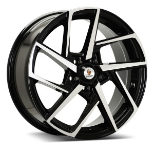 Llanta Stuttgart Wheels ST21 Black Polished 7.5x18" 5x112 ET42 CB73.1