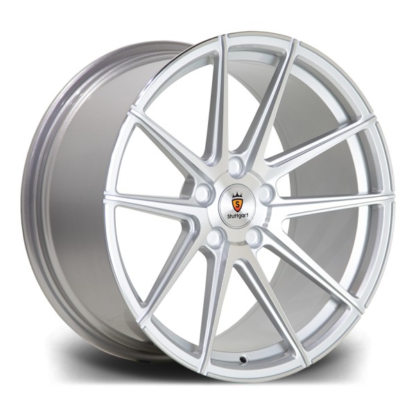 Llanta Stuttgart Wheels ST9 Silver Polished 9.5x19" BLANK ET25 CB73.1