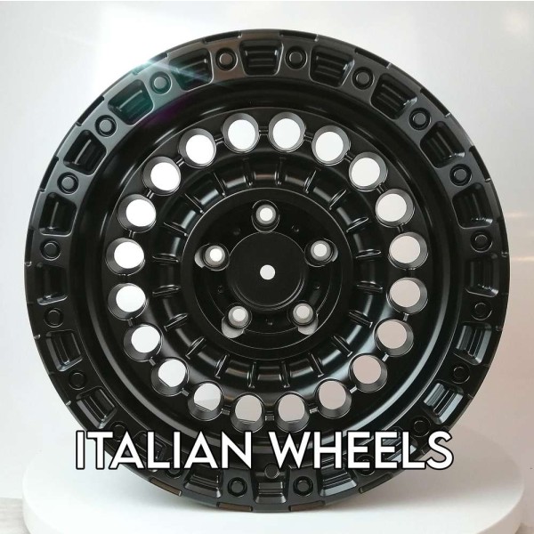 Llanta Italian Wheels STYLE JEEP JULIAN ET-12 NEGRO PULIDO 8.5x17" 5X127 ET-12 CB71.56