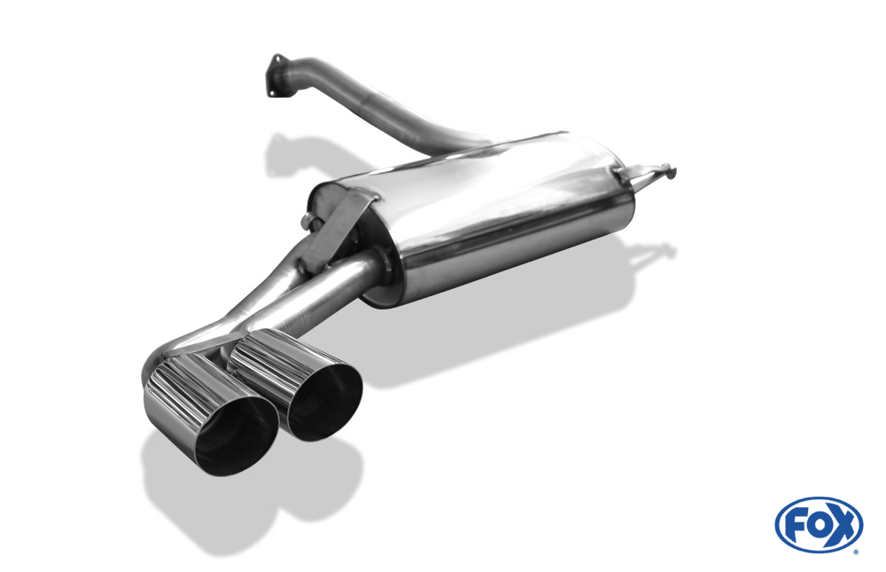 Fox Exhaust Audi 80 type 85 quattro Facelift final silencer - 2x76 type 14