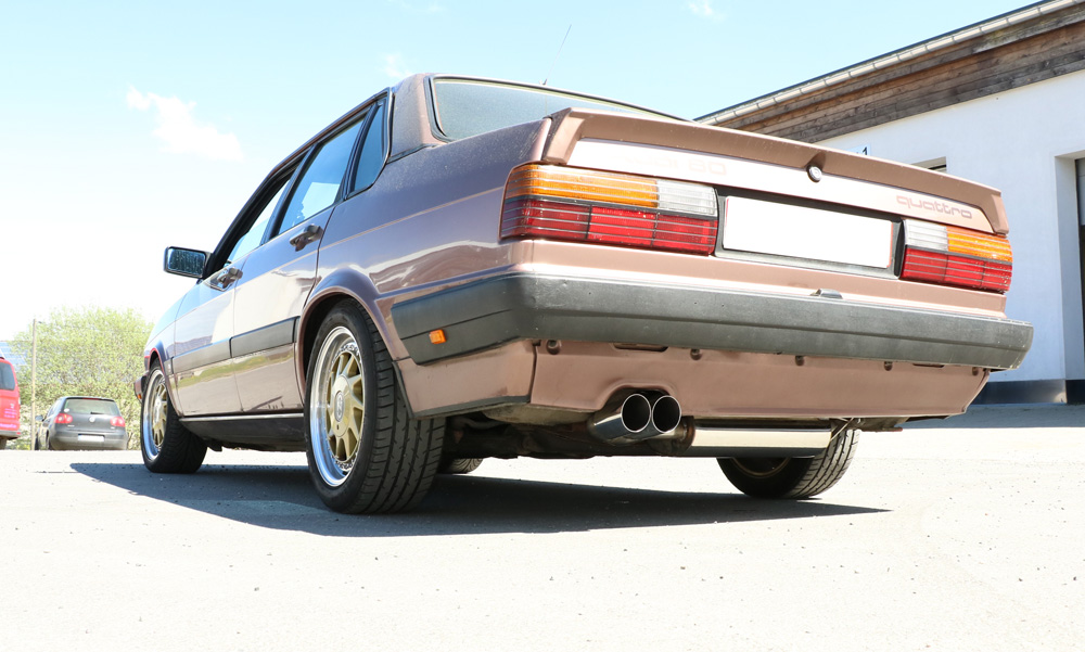 Fox Exhaust Audi 80/90 Typ 85 quattro Vorfacelift final silencer - 2x76 type 14