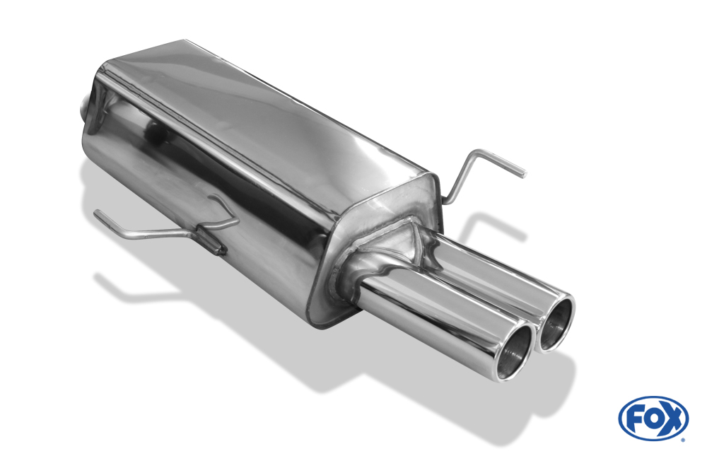 Fox Exhaust Audi 80 Typ B4 Limousine & Avant Endschalldämpfer Ø63,5mm - 2x76 Typ 12