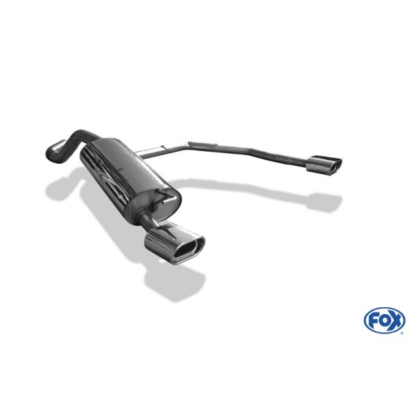 Fox Exhaust VW Beetle type 1C/ 9C/ 1Y final silencer exit right/left Ø63,5 - 135x80 type 53 right/left