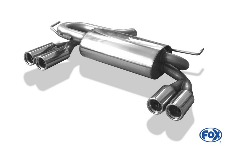 Fox Exhaust Audi S3 Type 8L final silencer exit right/left Ø 63,5mm - 2x76 type 13 right/left
