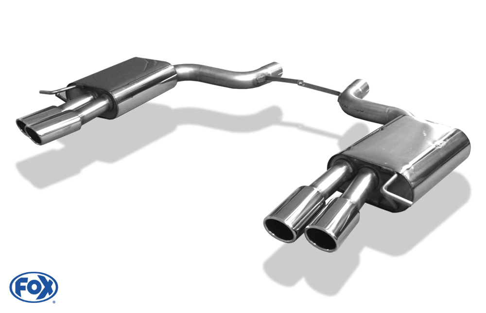 Fox Exhaust Audi S8 - 4E final silencer right/left - 2x88x74 type 32 right/left