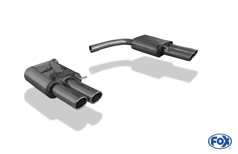 Fox Exhaust Audi A5 8T Sportback final silencer right/left for 2-pipe double flow - 2x90 type 17 right/left